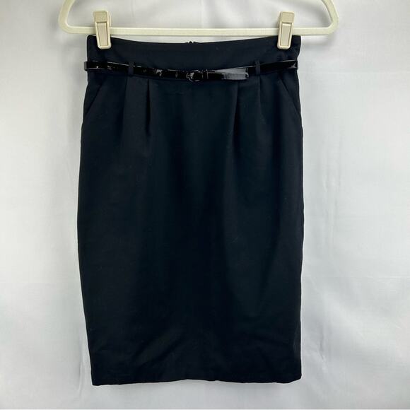 Trina Turk Black Pencil Skirt size 4 - Picture 1 of 4